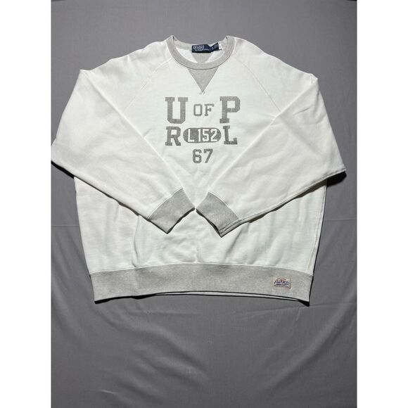 Polo Ralph Lauren Other - Polo Ralph Lauren Big Fit Fleece Graphic Sweatshirt ivory heather X Large $228
